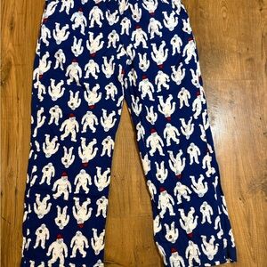Hanna Andersson Blue Yeti Print Men’s Pajama Bottoms